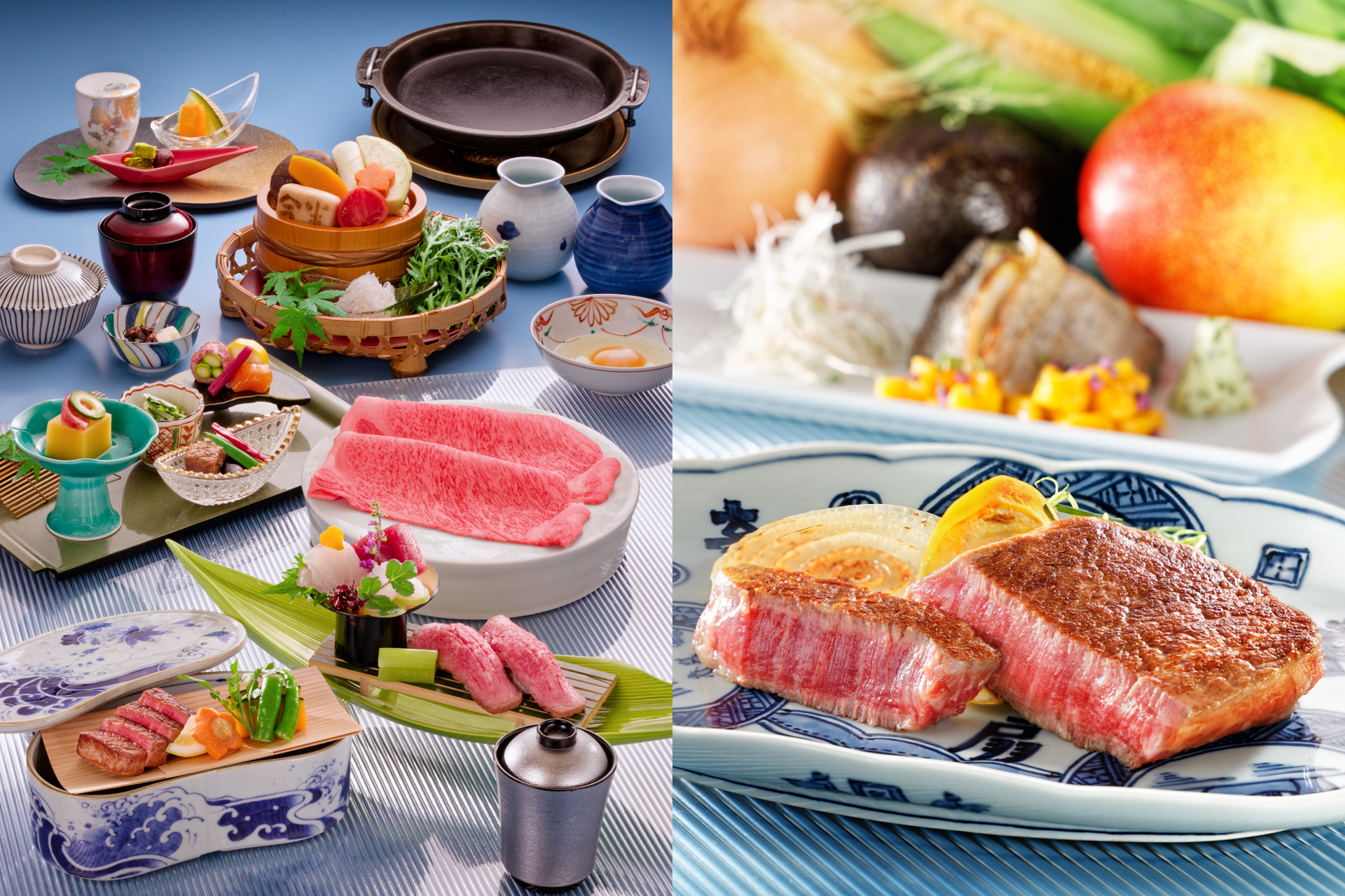 鮮やかな<br>お料理とともに